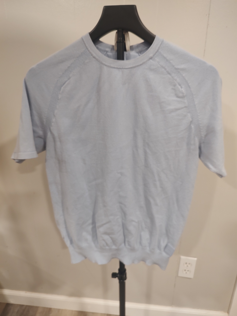 Periwinkle Blue Calvin Klien Short-Sleeve Crewneck Shirt